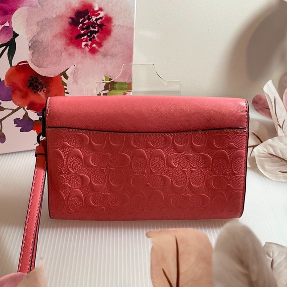 MK Pink Embossed Wallet - Picture 2 of 2